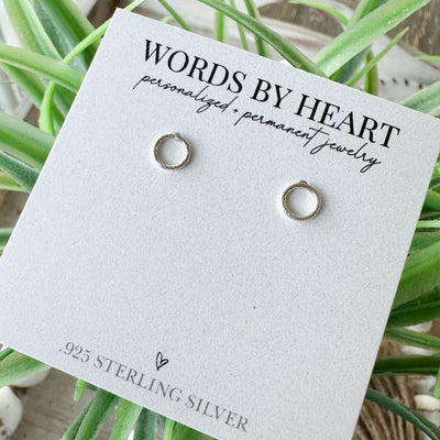 Sparkle Circle Post Earrings