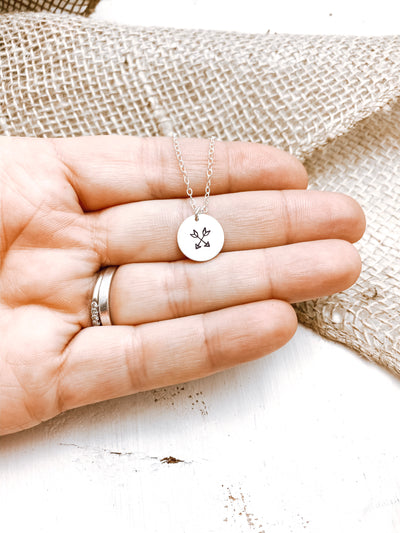 Create Your Own Disc Necklace with Initials & Symbols