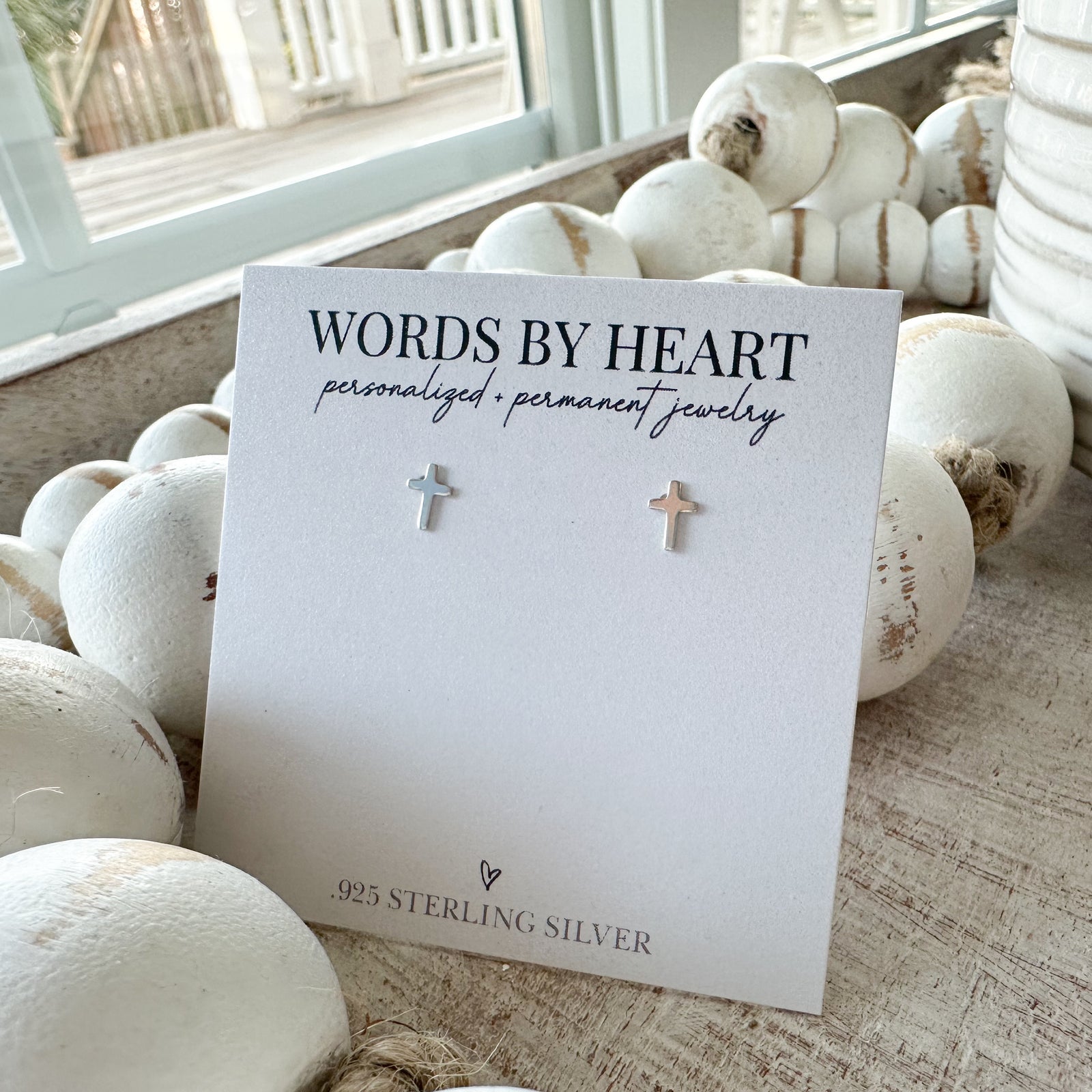 Simple Cross Post Earrings