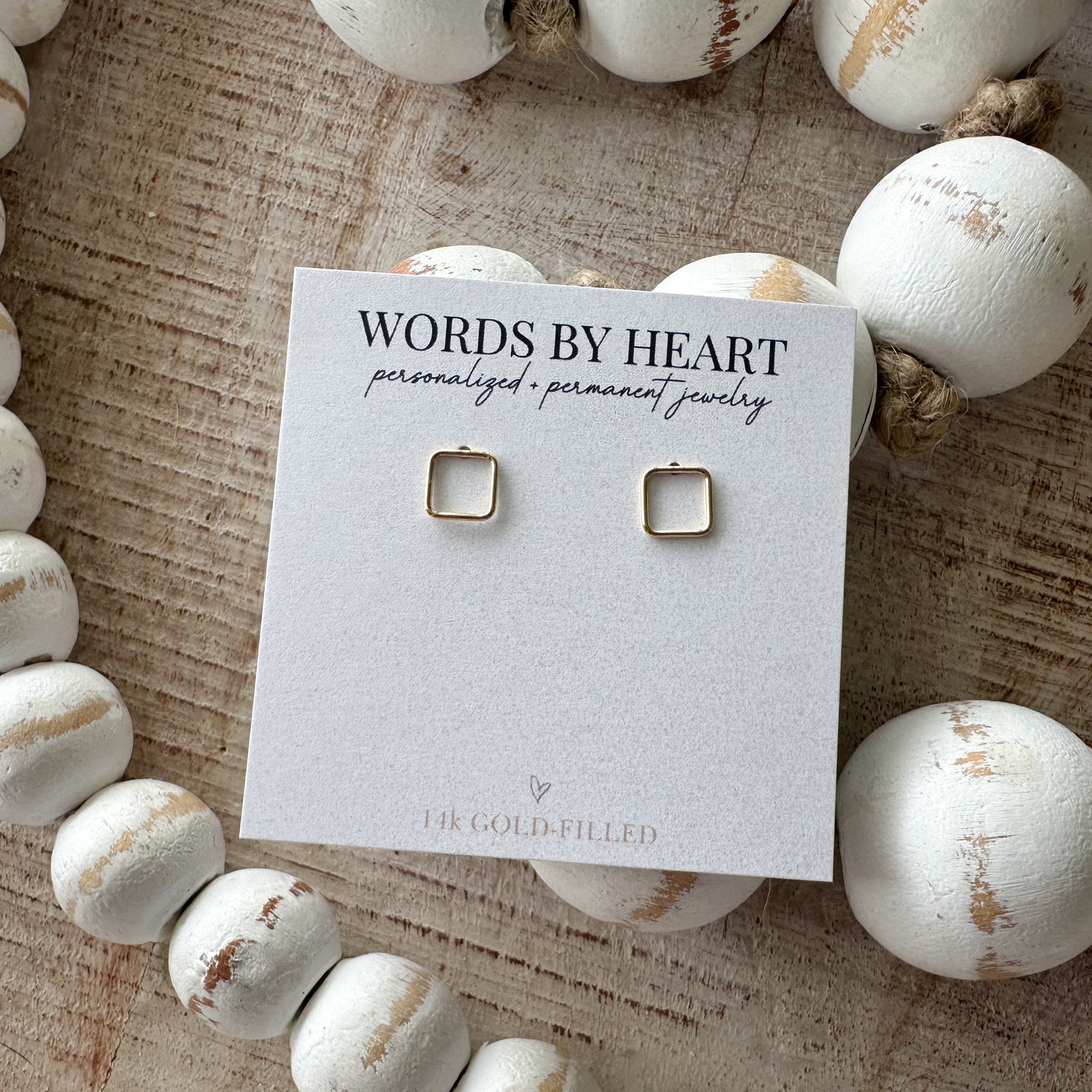 Square-Shaped Wire Earrings