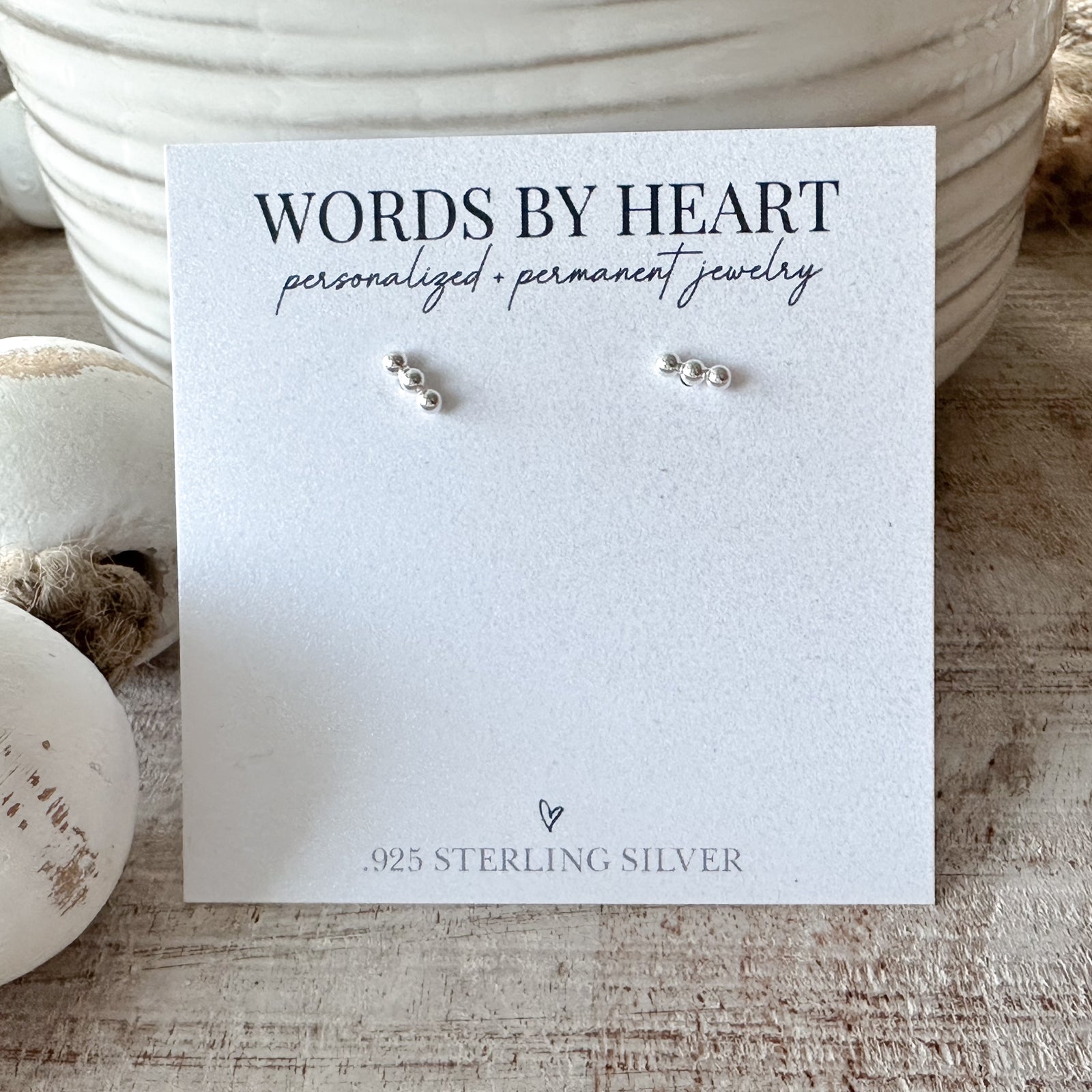 Tri-Dot Bar Earrings