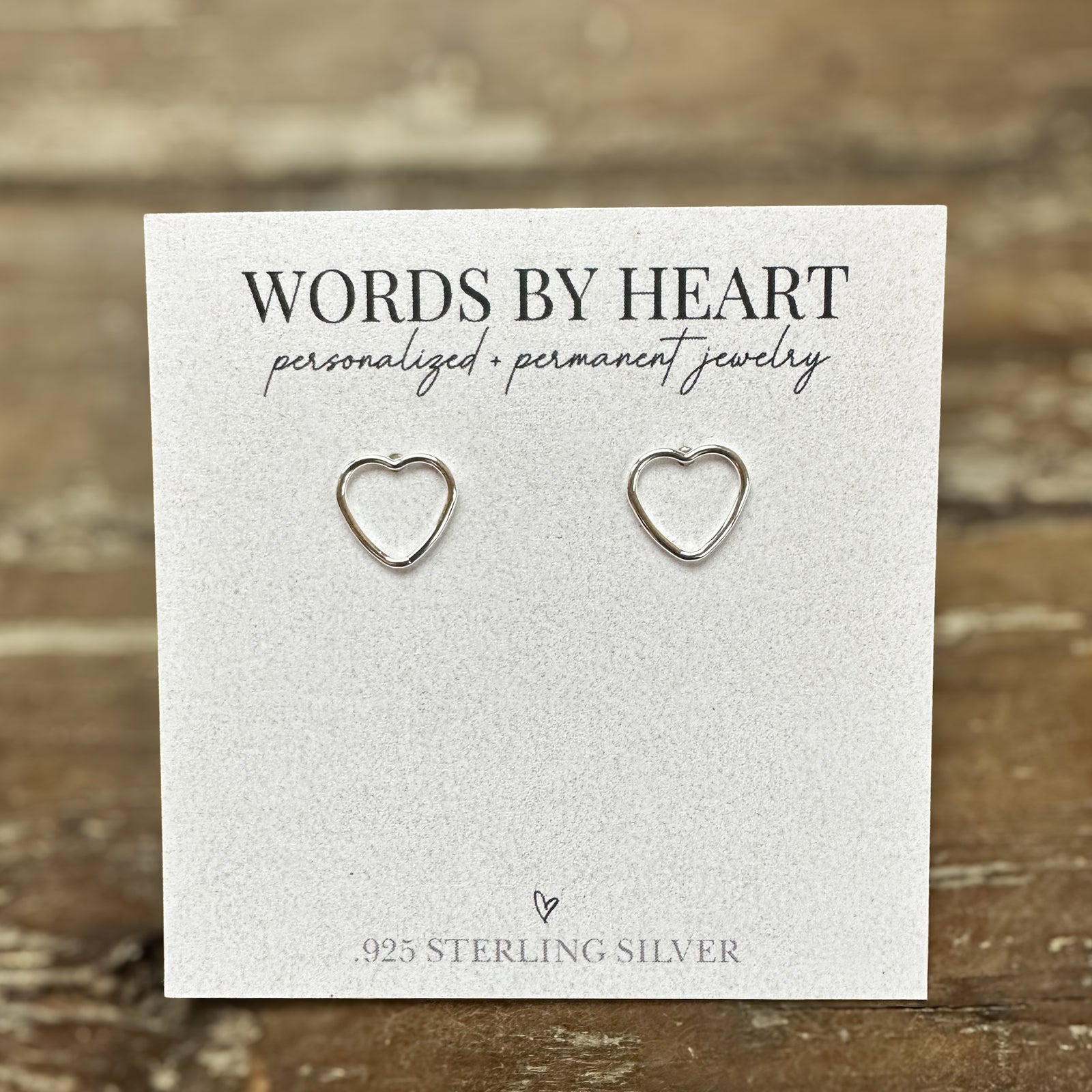 Smooth Heart Wire Earrings