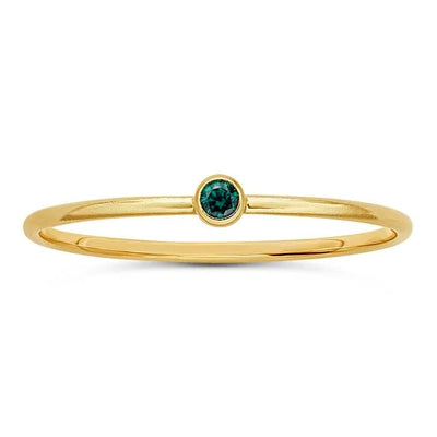 Stacking CZ Birthstone Rings