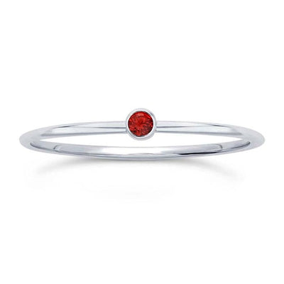 Stacking CZ Birthstone Rings