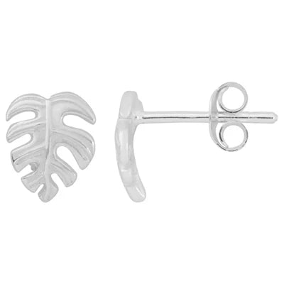 Monstera Post Earrings