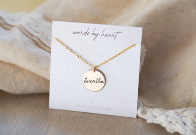 Breathe Disc Necklace