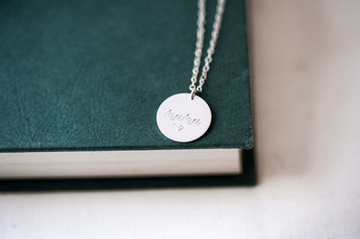 Minimalist Mama Dainty Disc Necklace